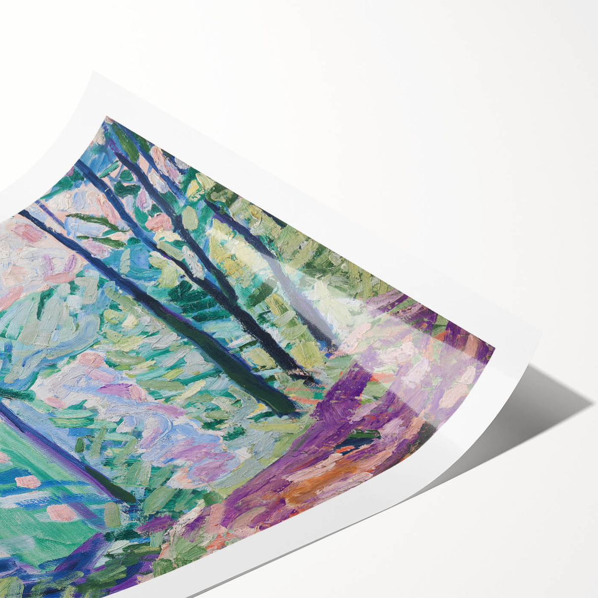 Modern Wall Art - Forest by Lake Bagsværd by Niels Larsen Stevns