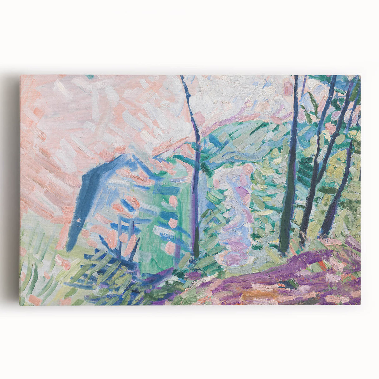 Modern Wall Art - Forest by Lake Bagsværd by Niels Larsen Stevns