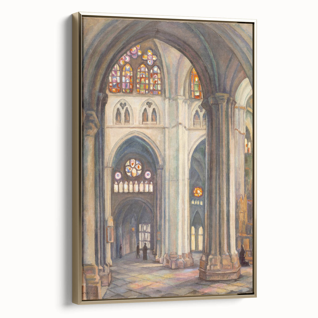 Modern Wall Art - Toledo Cathedral | Vibrant Architectural Masterpiece