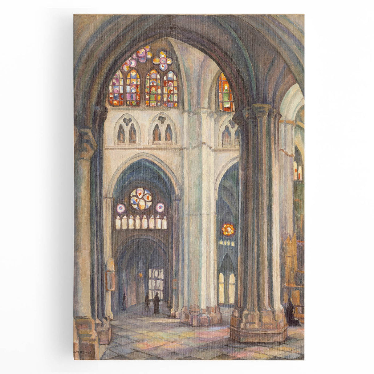 Modern Wall Art - Toledo Cathedral | Vibrant Architectural Masterpiece