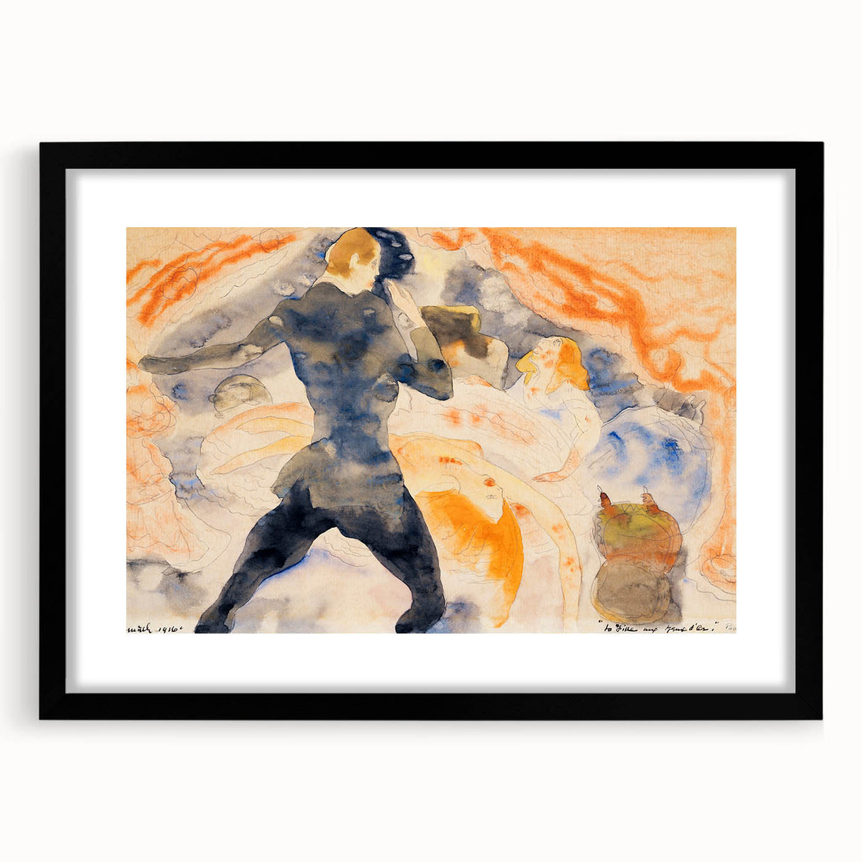 Modern Wall Art - The Girl with the Golden Eyes by Charles Demuth