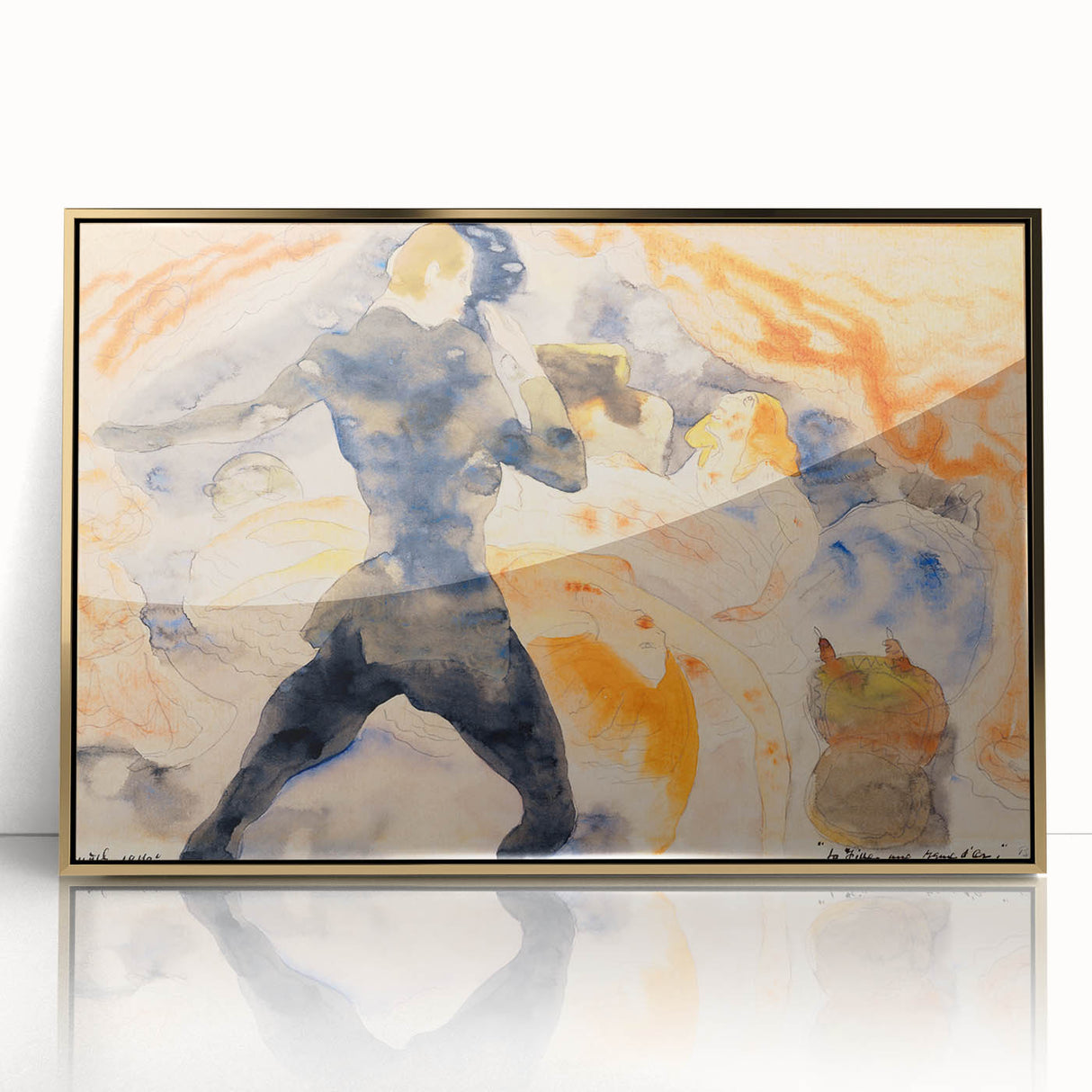 Modern Wall Art - The Girl with the Golden Eyes by Charles Demuth