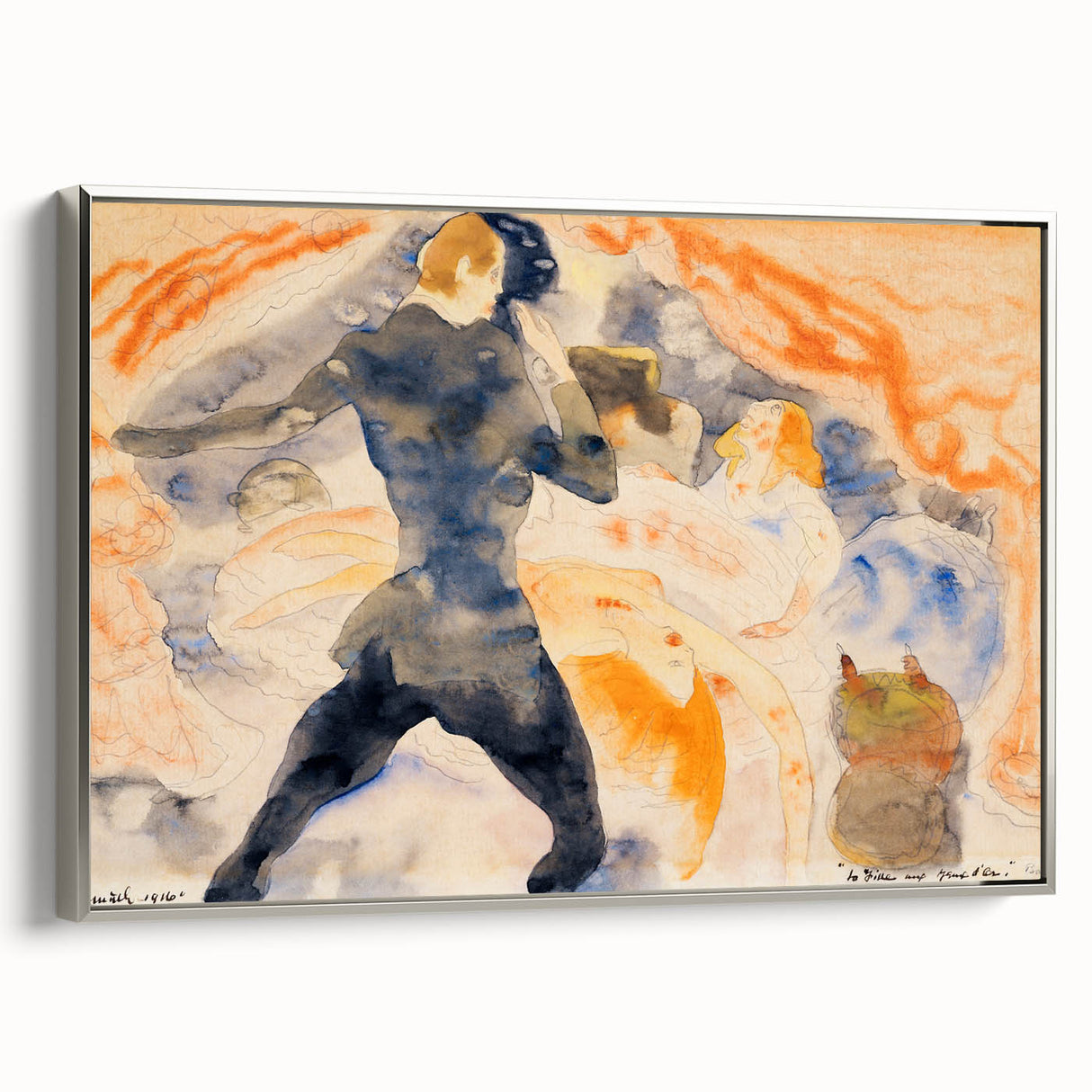 Modern Wall Art - The Girl with the Golden Eyes by Charles Demuth