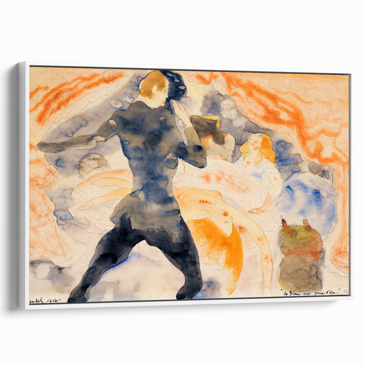 Modern Wall Art - The Girl with the Golden Eyes by Charles Demuth