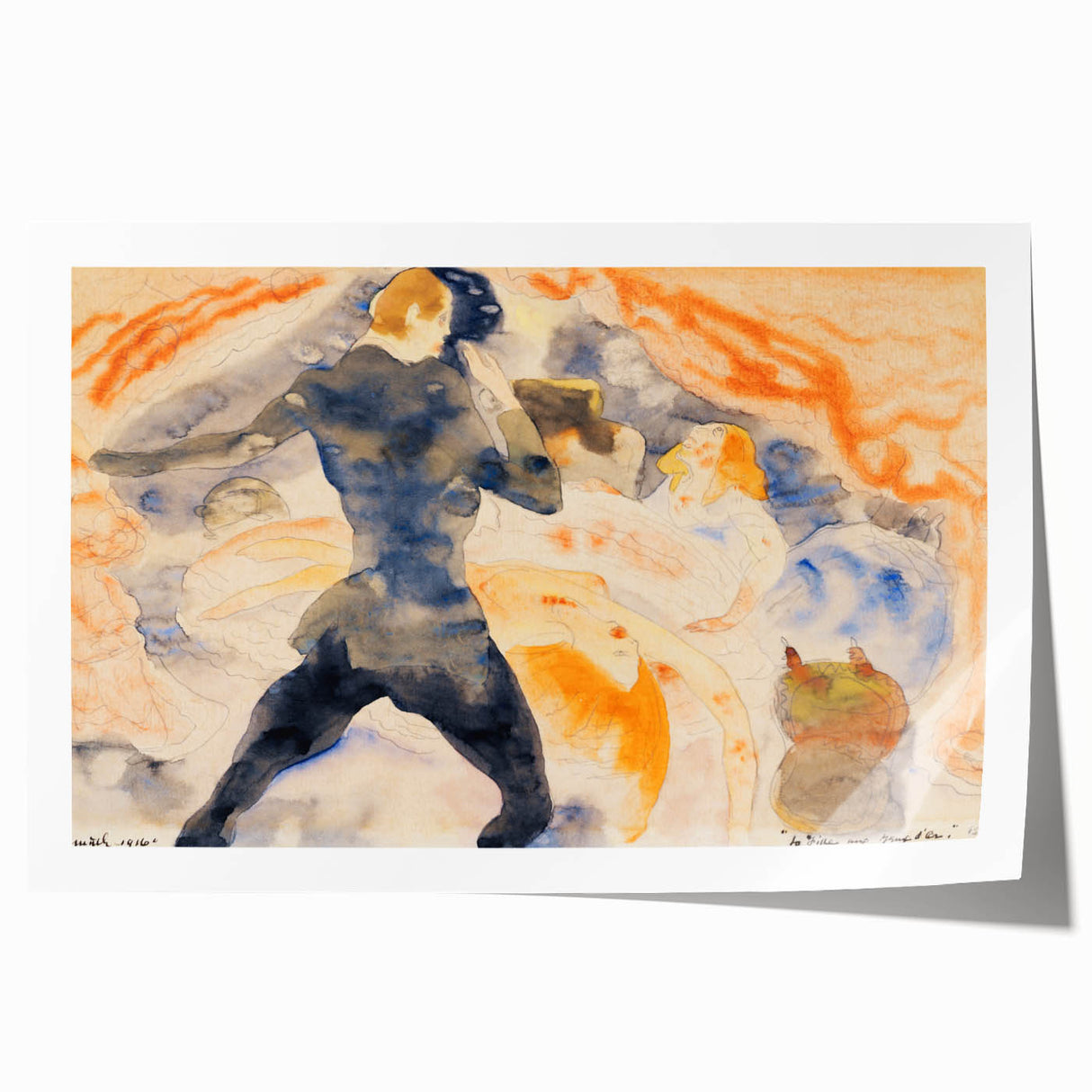 Modern Wall Art - The Girl with the Golden Eyes by Charles Demuth