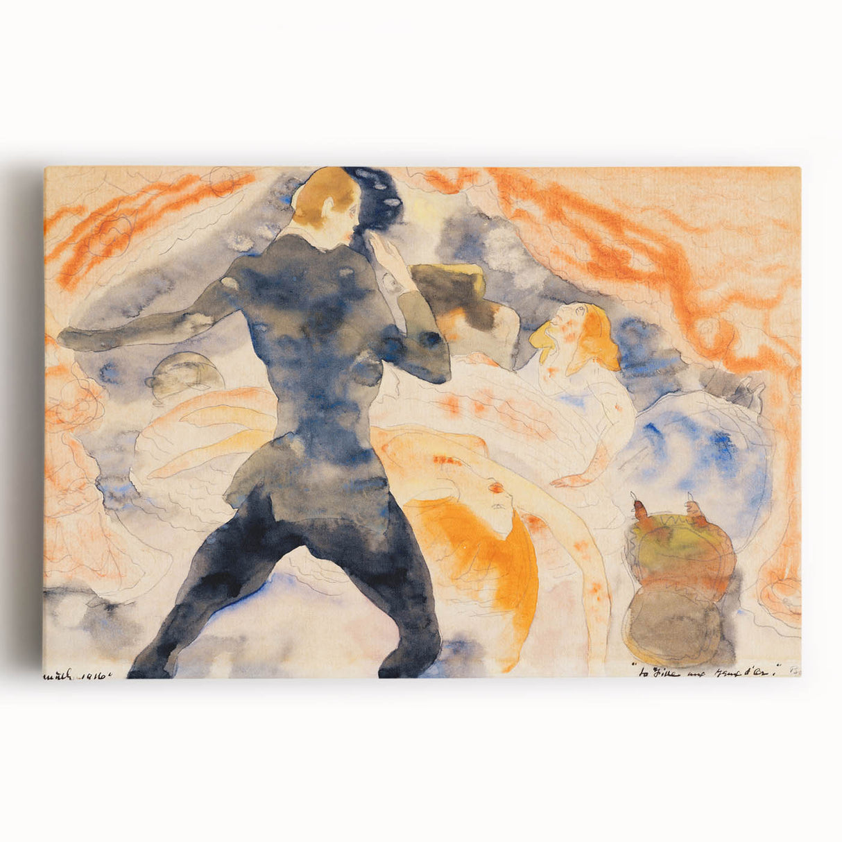 Modern Wall Art - The Girl with the Golden Eyes by Charles Demuth