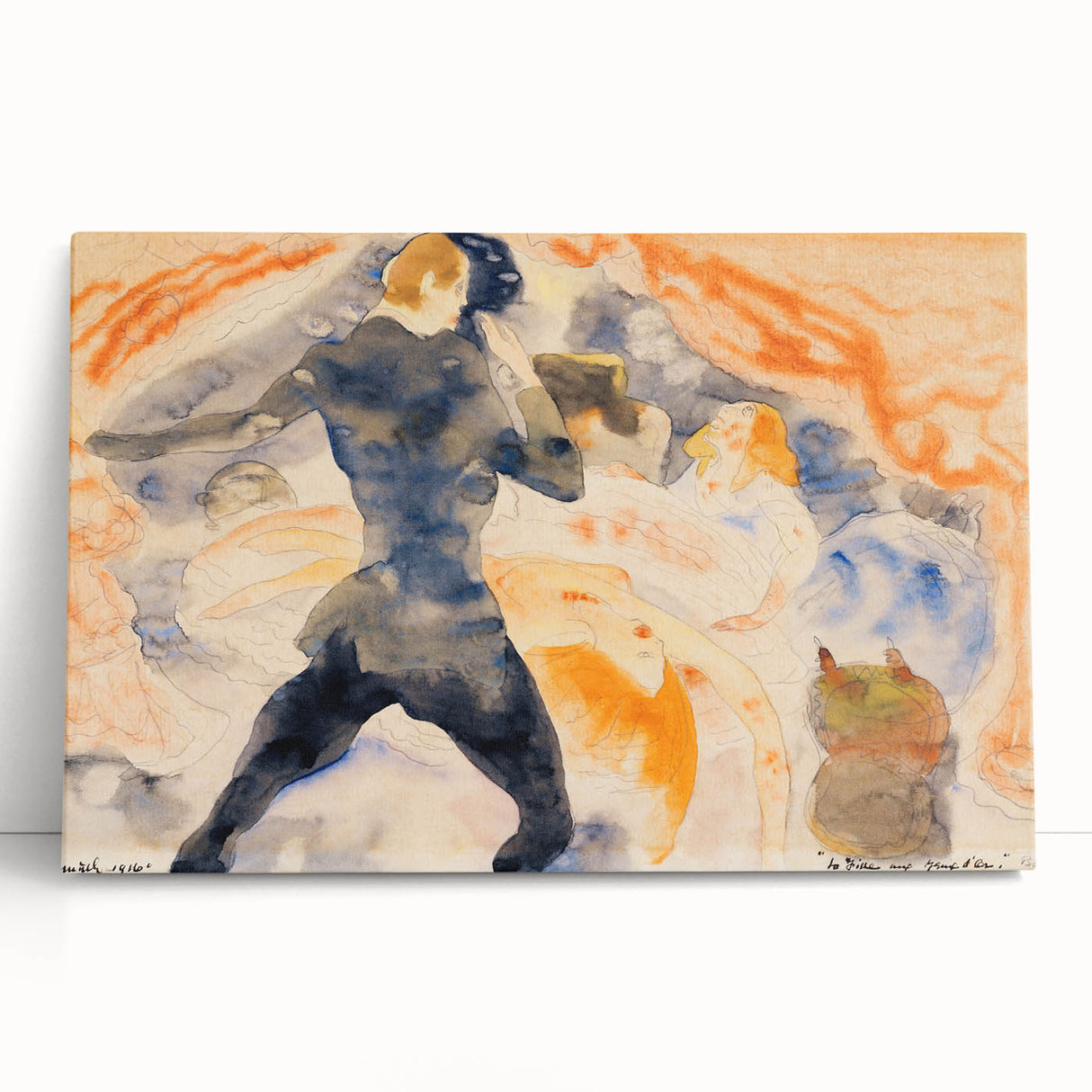 Modern Wall Art - The Girl with the Golden Eyes by Charles Demuth