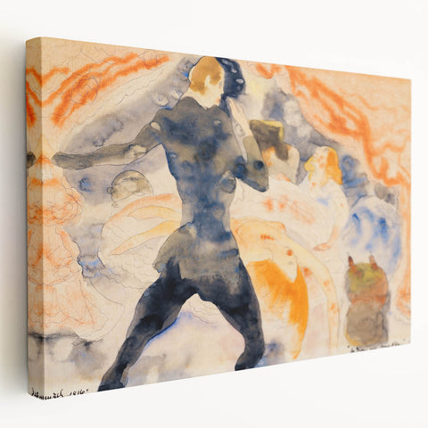 Modern Wall Art - The Girl with the Golden Eyes by Charles Demuth