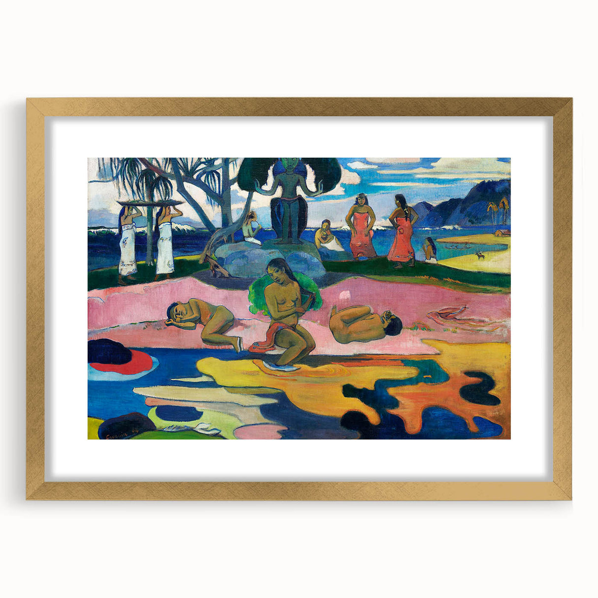 Modern Wall Art - Day of the God by Paul Gauguin