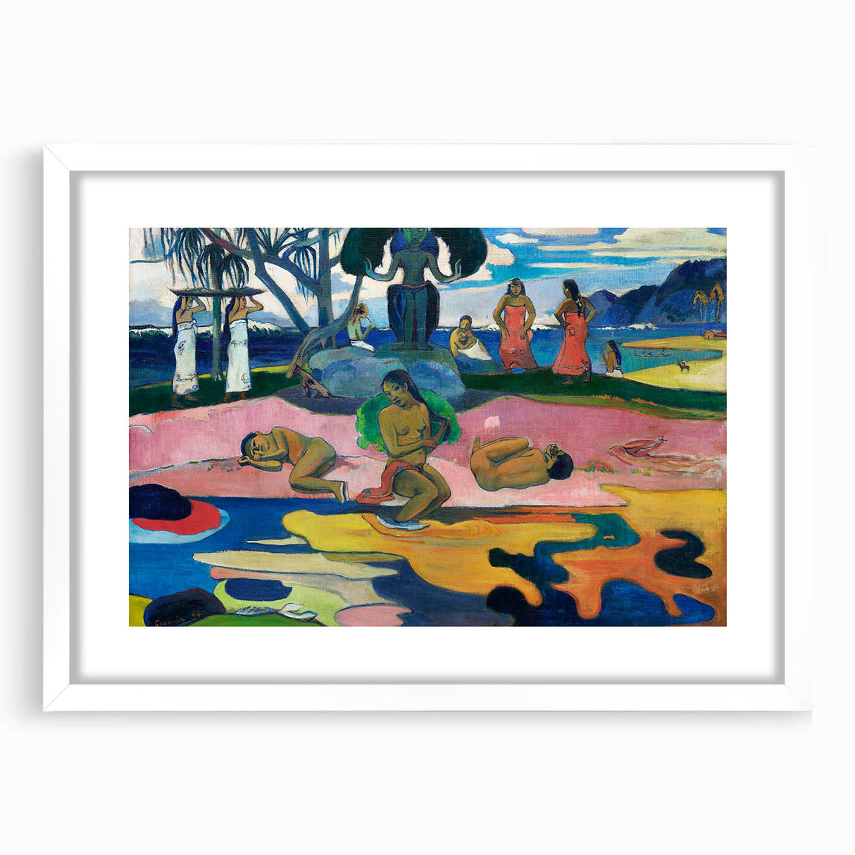 Modern Wall Art - Day of the God by Paul Gauguin