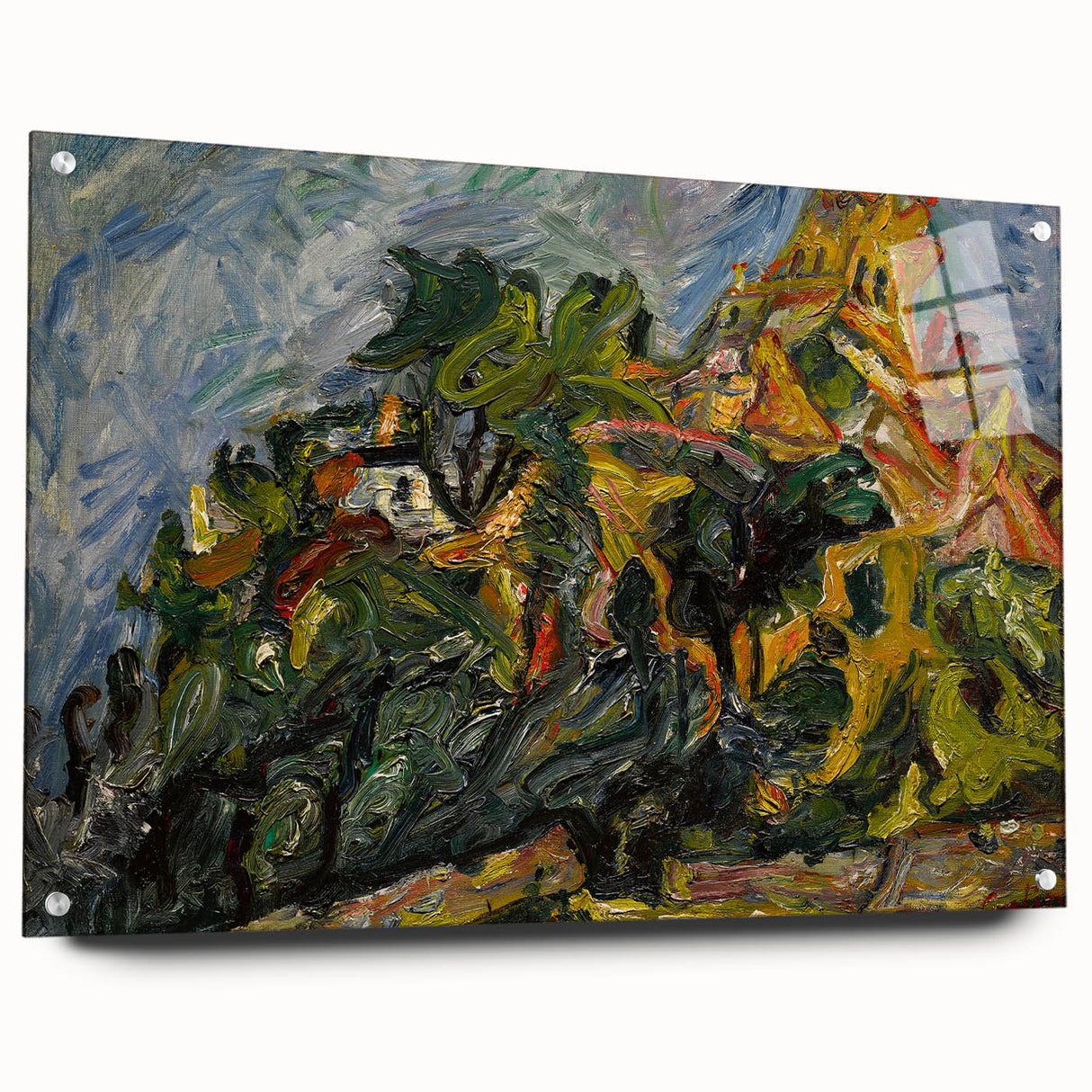 Modern Wall Art - View of Céret by Chaïm Soutine