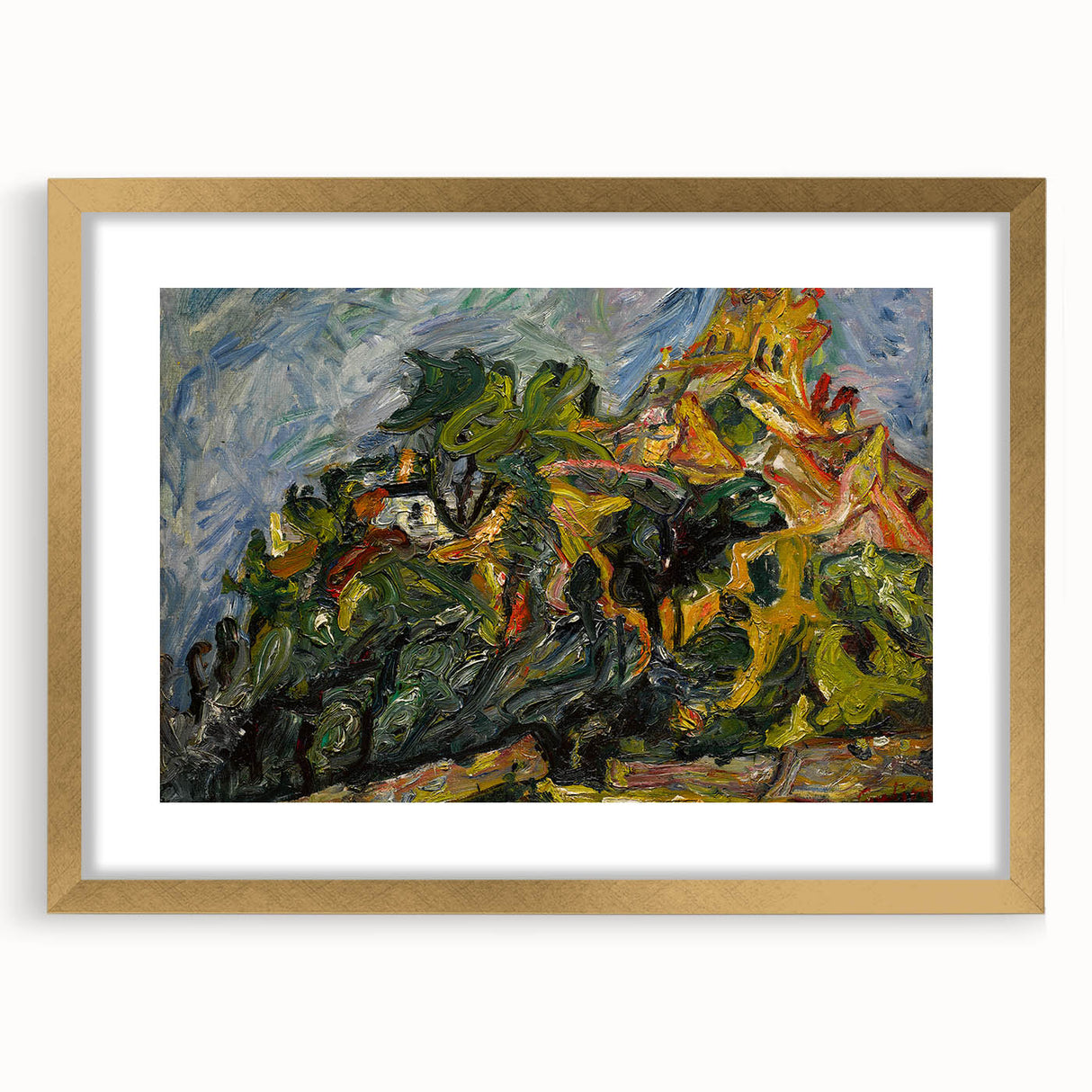 Modern Wall Art - View of Céret by Chaïm Soutine
