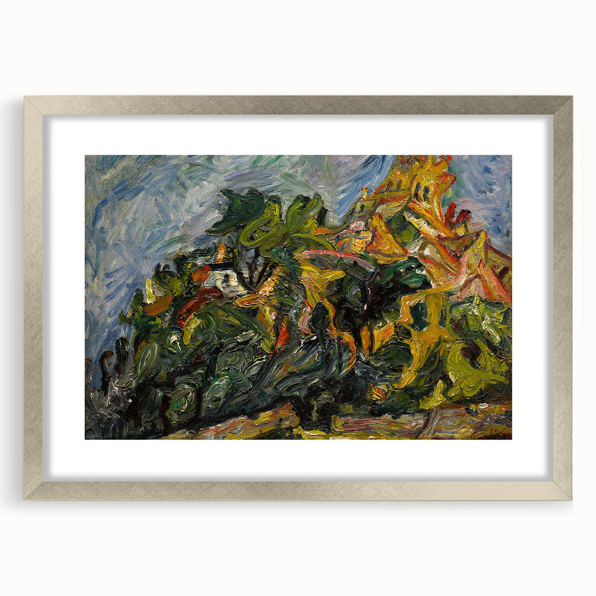 Modern Wall Art - View of Céret by Chaïm Soutine