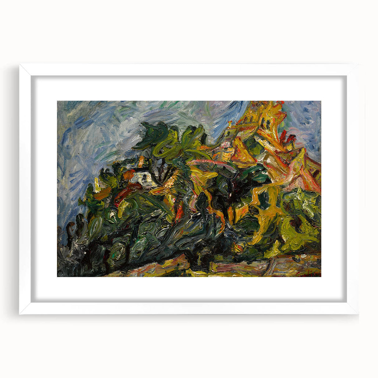 Modern Wall Art - View of Céret by Chaïm Soutine
