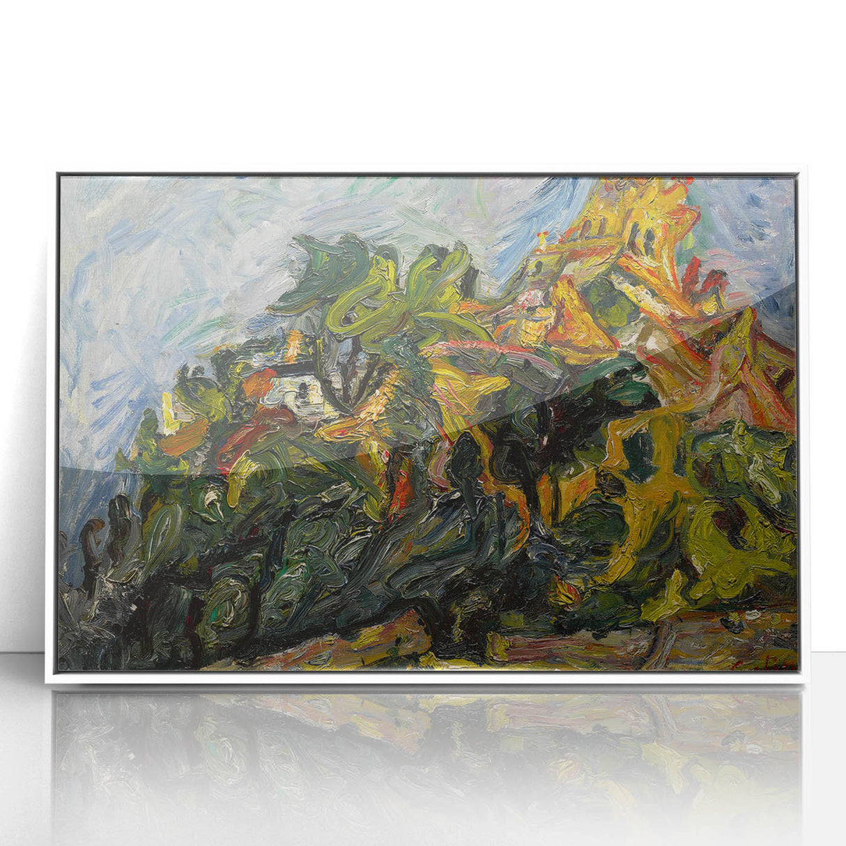 Modern Wall Art - View of Céret by Chaïm Soutine