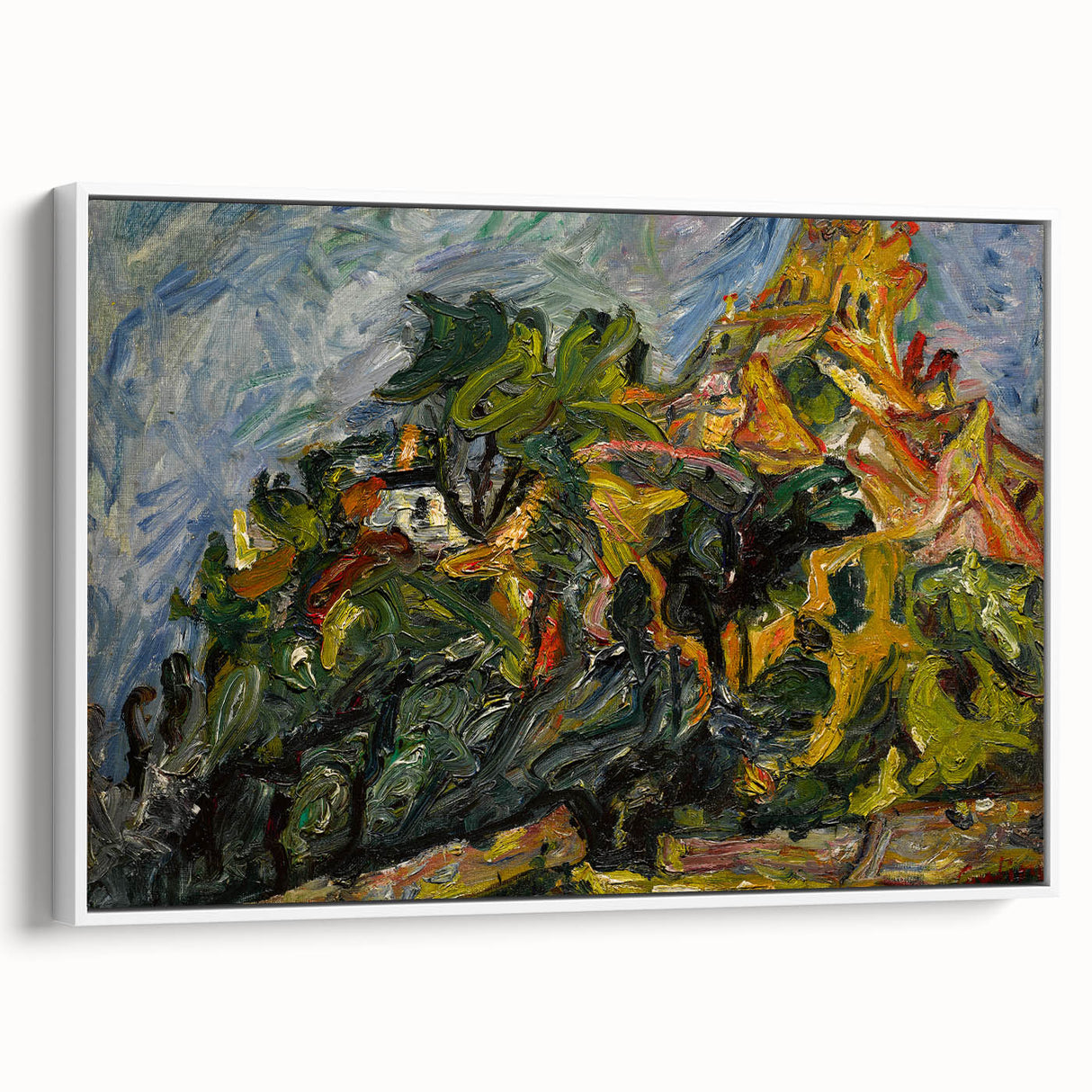 Modern Wall Art - View of Céret by Chaïm Soutine