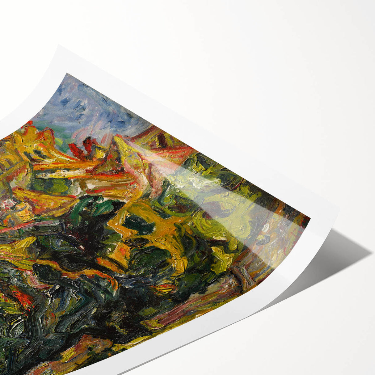 Modern Wall Art - View of Céret by Chaïm Soutine