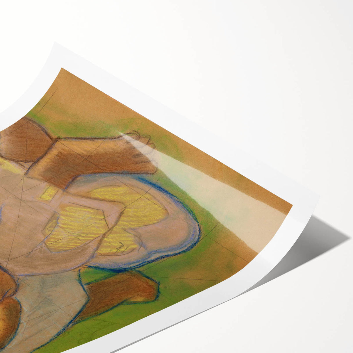 Modern Wall Art - Crouching Tahitian Woman | Paul Gauguin Masterpiece