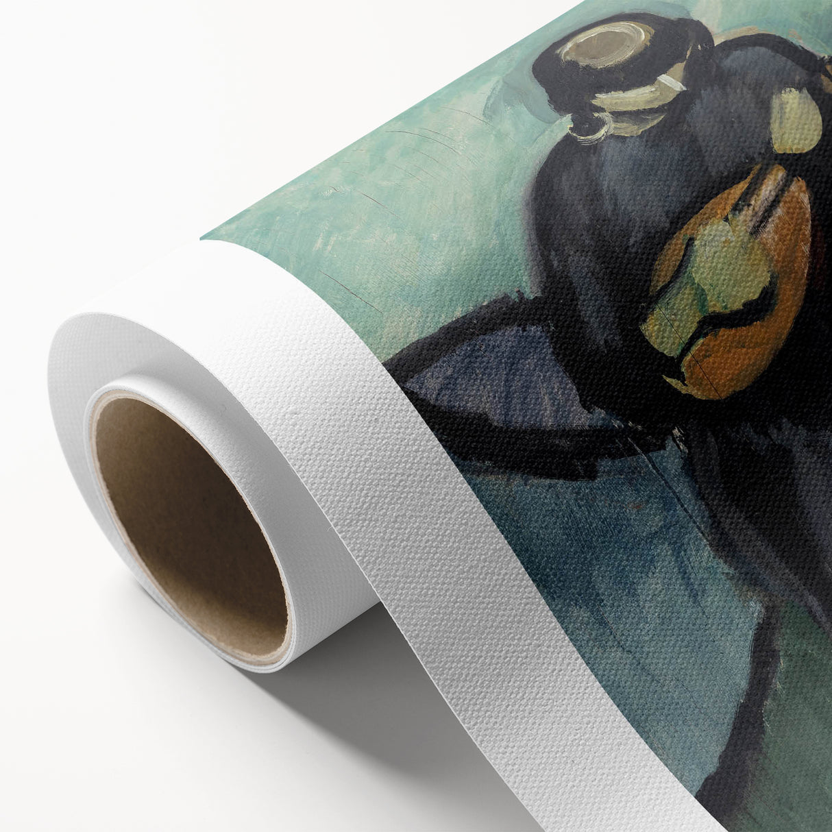 Modern Wall Art - Mandolin Player | Abstract Musical Expression Print