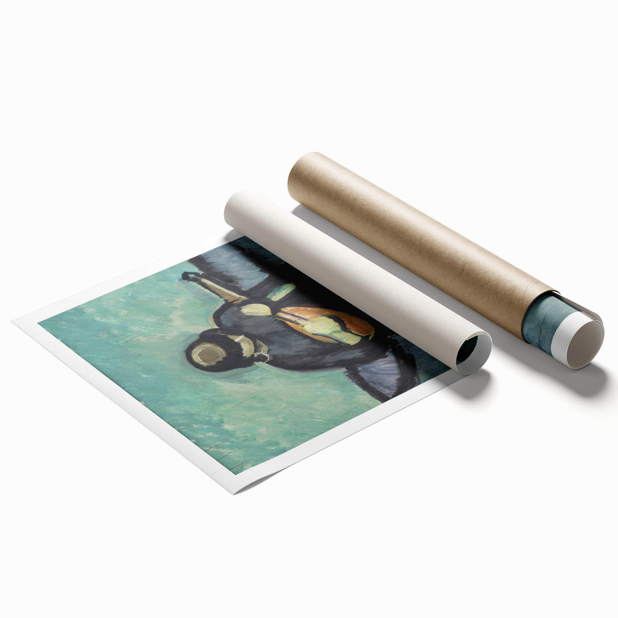 Modern Wall Art - Mandolin Player | Abstract Musical Expression Print