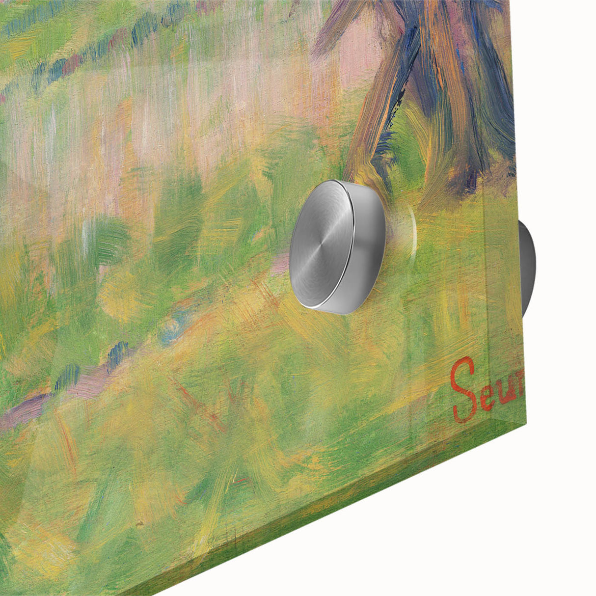 Modern Wall Art - Abstract Landscape with Figures in Pastel Hues