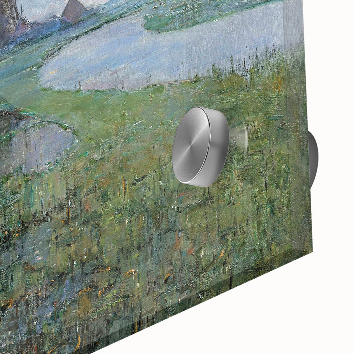 Modern Wall Art - Moonlit Landscape with Dutch Windmill