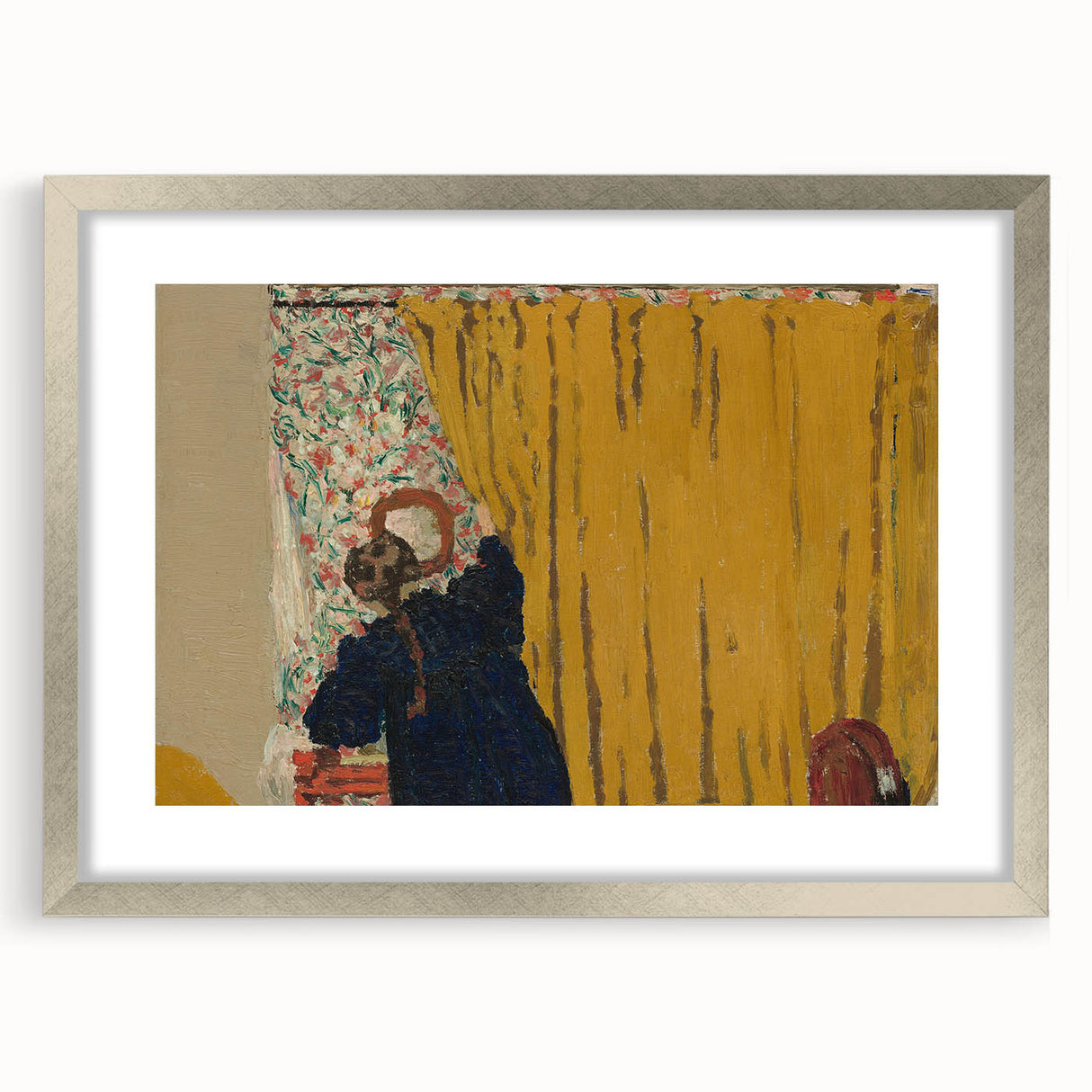 Modern Wall Art - The Yellow Curtain with Abstract Details