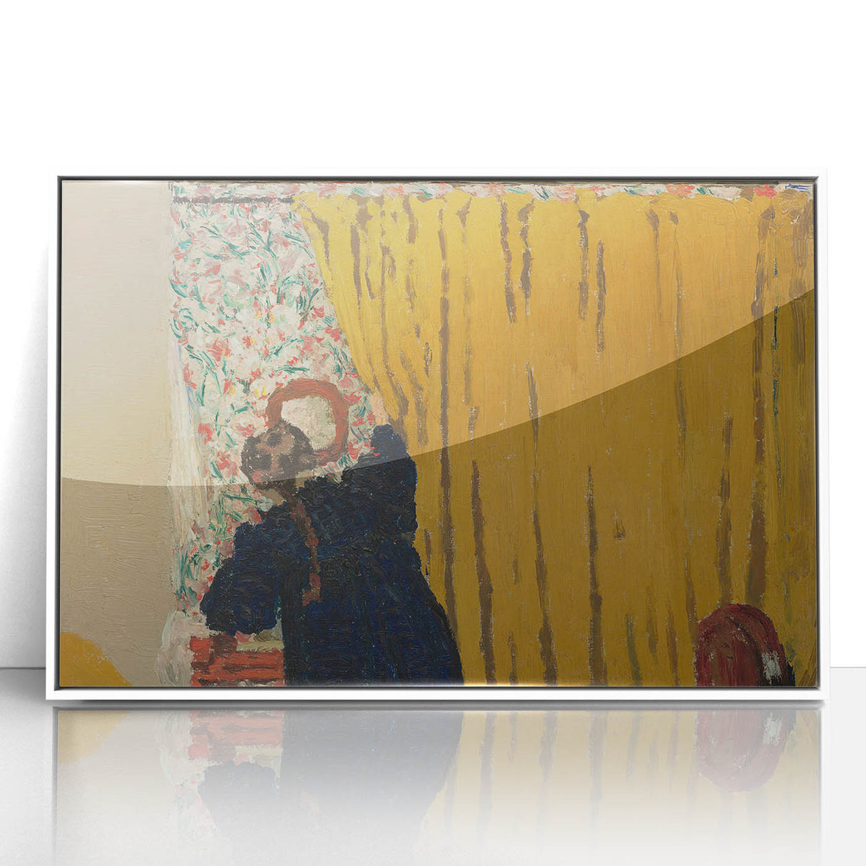 Modern Wall Art - The Yellow Curtain with Abstract Details
