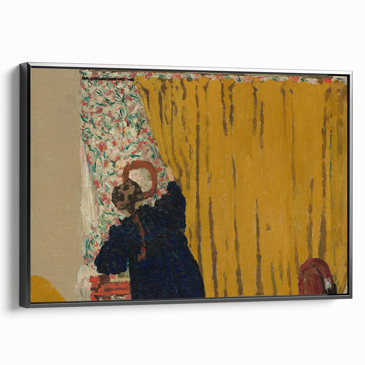 Modern Wall Art - The Yellow Curtain with Abstract Details
