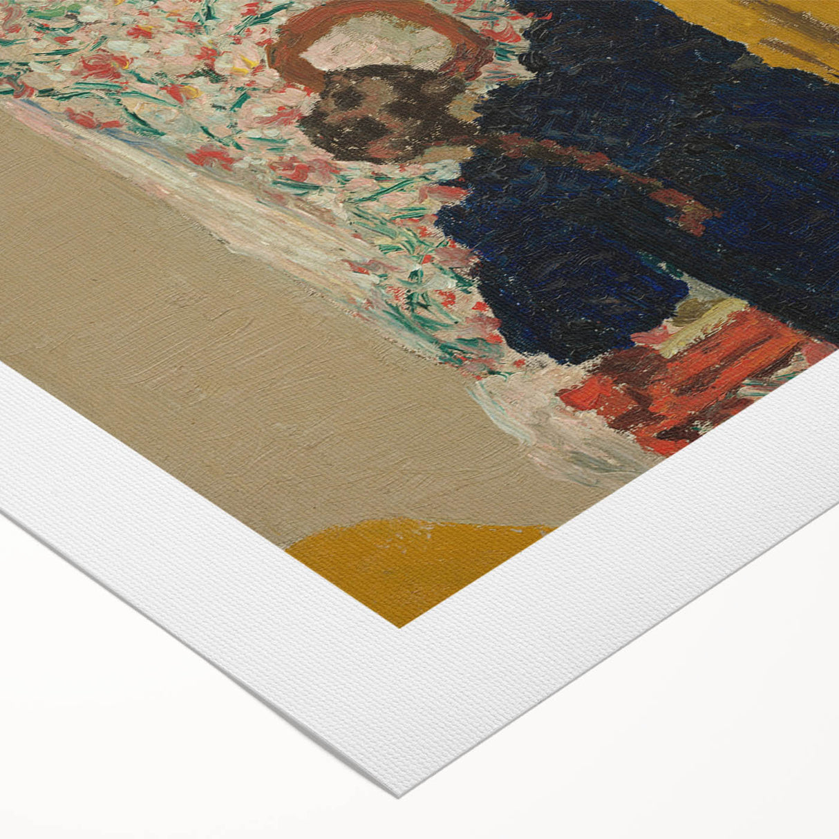 Modern Wall Art - The Yellow Curtain with Abstract Details