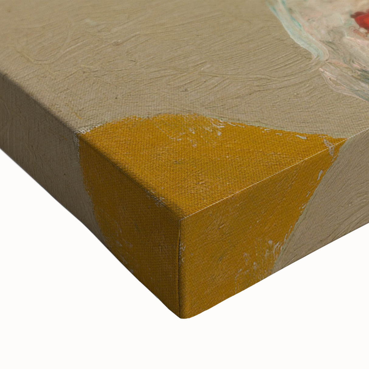 Modern Wall Art - The Yellow Curtain with Abstract Details