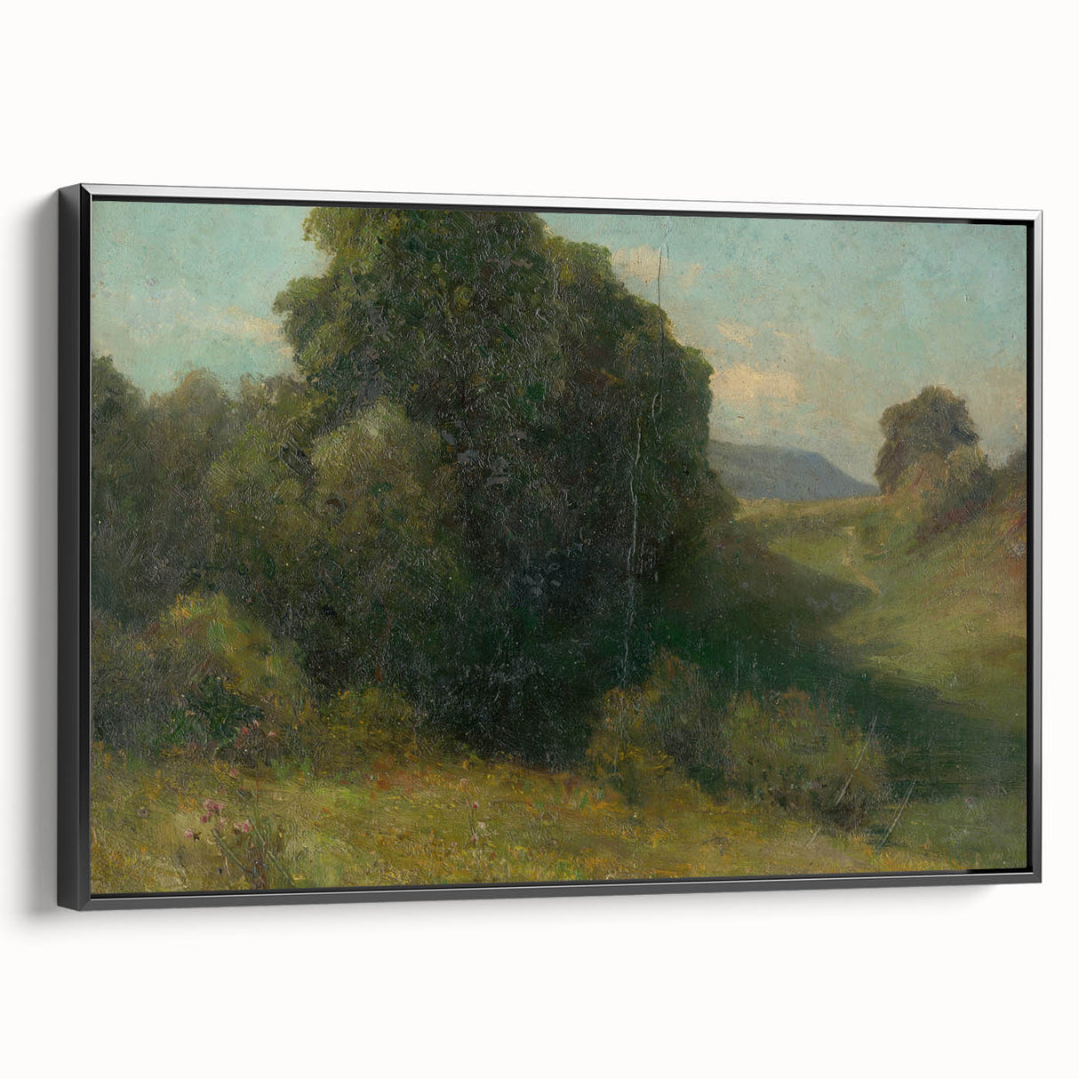 Modern Wall Art - Serene Valley Landscape with Lush Greens