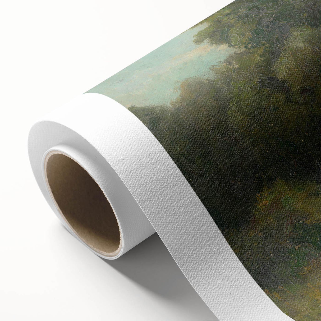 Modern Wall Art - Serene Valley Landscape with Lush Greens