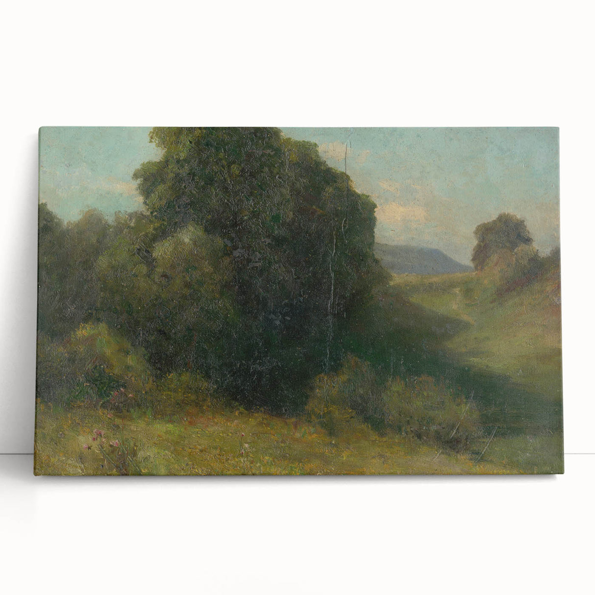 Modern Wall Art - Serene Valley Landscape with Lush Greens