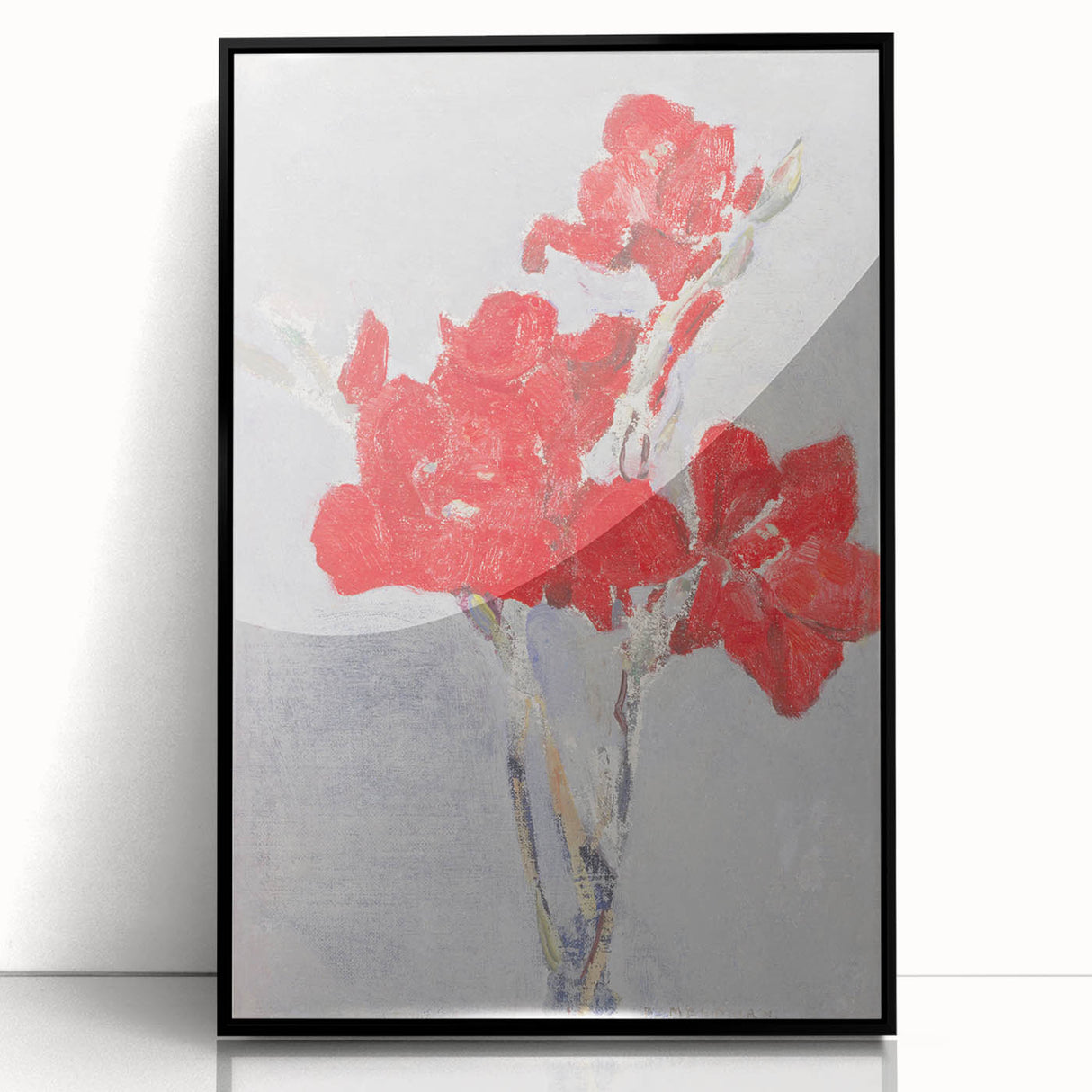 Modern Wall Art - Piet Mondrian’s Red Gladioli Print