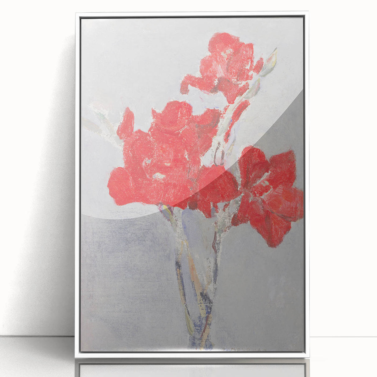 Modern Wall Art - Piet Mondrian’s Red Gladioli Print