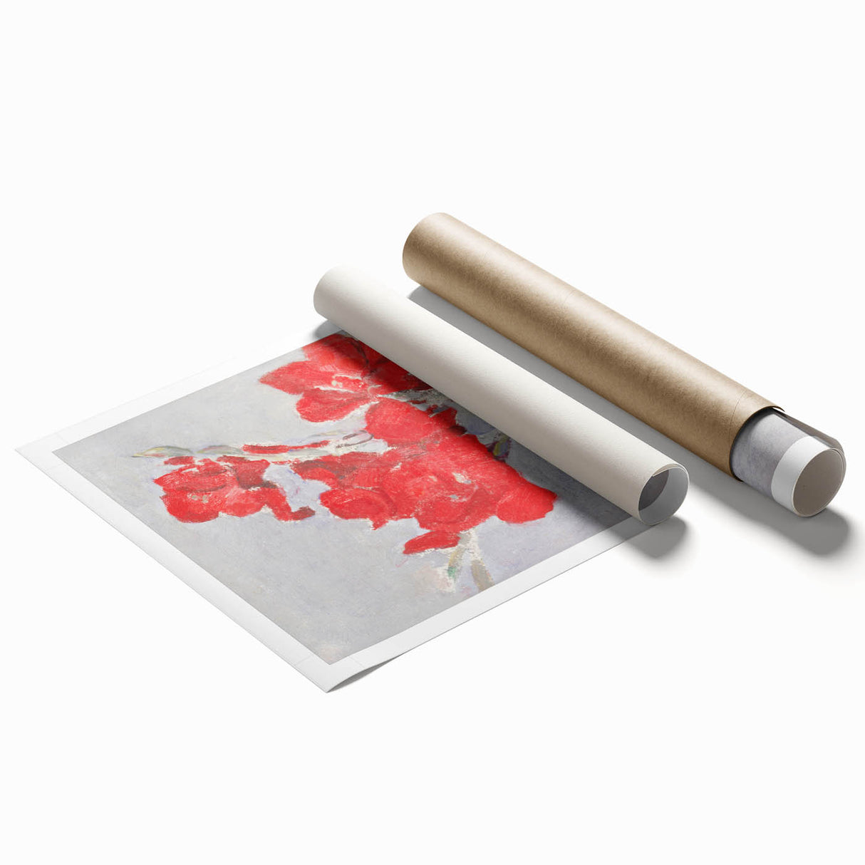 Modern Wall Art - Piet Mondrian’s Red Gladioli Print