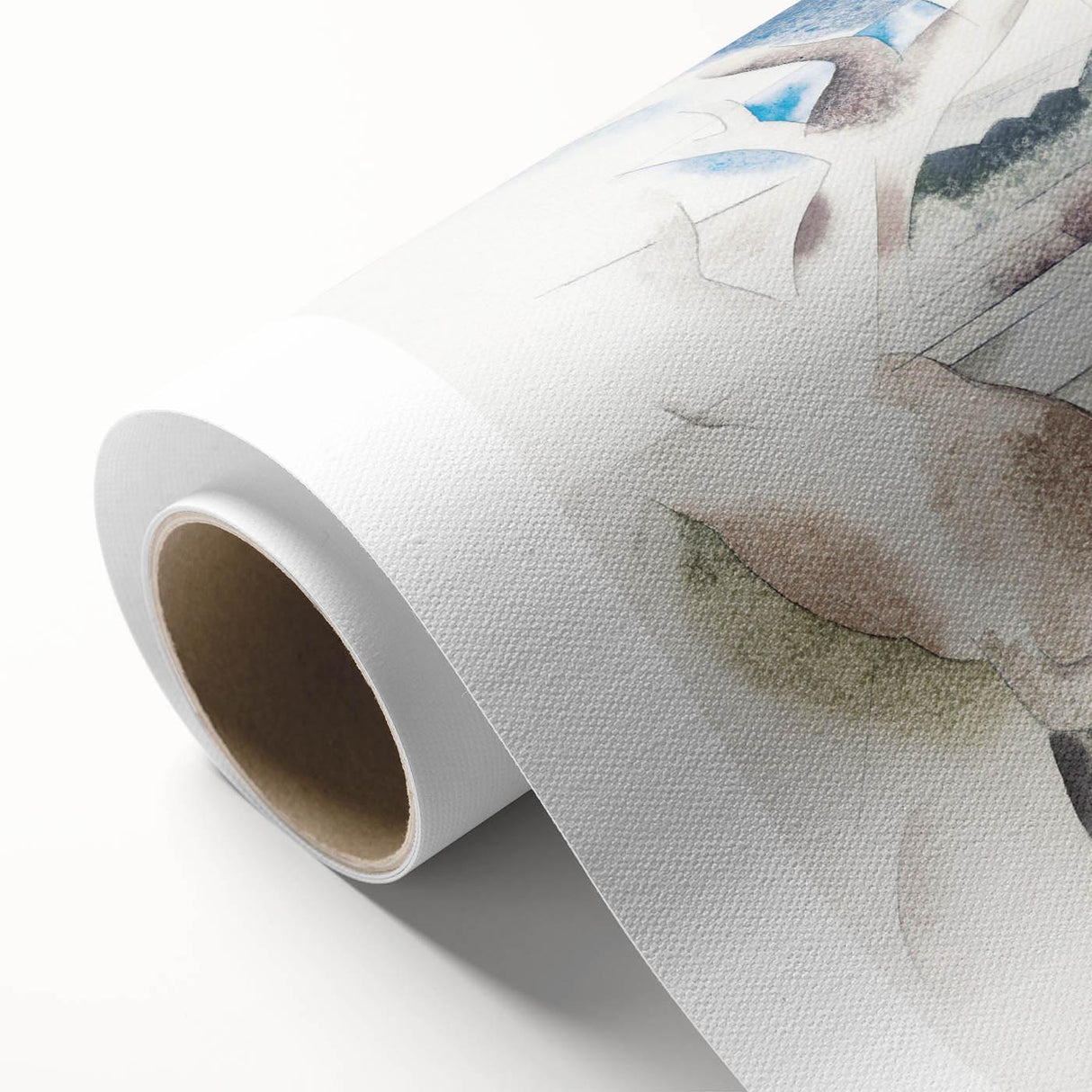 Modern Wall Art - Abstract Landscape with Tree and House