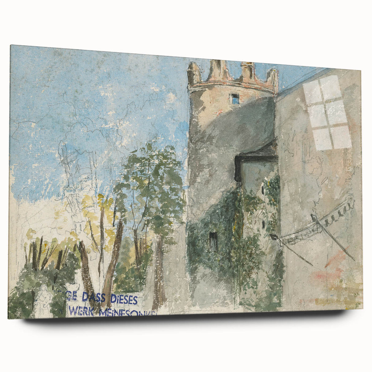 Modern Wall Art - Mansion Study with Rustic Charm