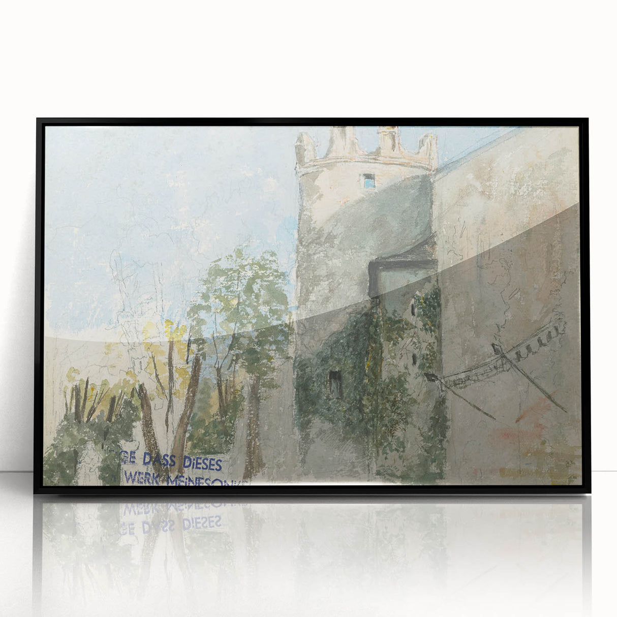 Modern Wall Art - Mansion Study with Rustic Charm