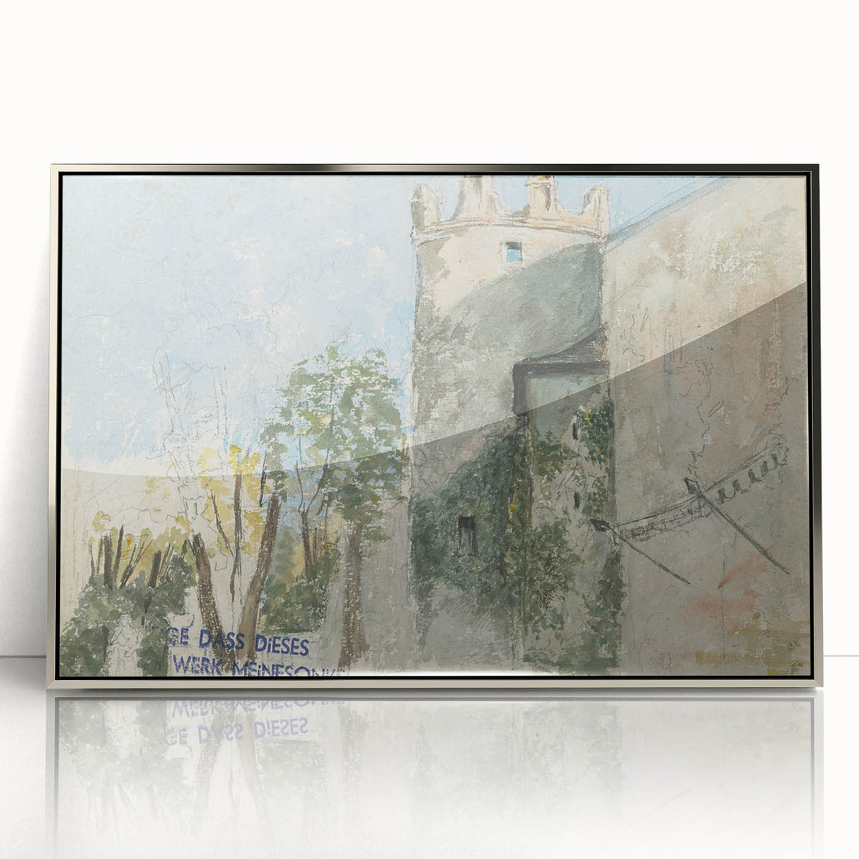 Modern Wall Art - Mansion Study with Rustic Charm