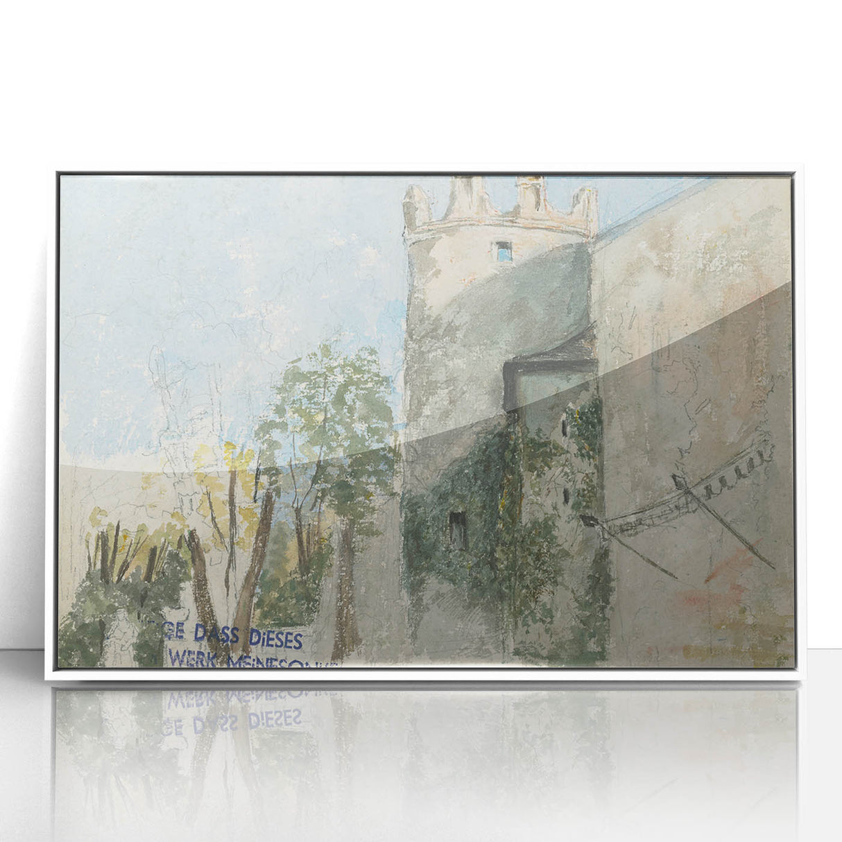 Modern Wall Art - Mansion Study with Rustic Charm