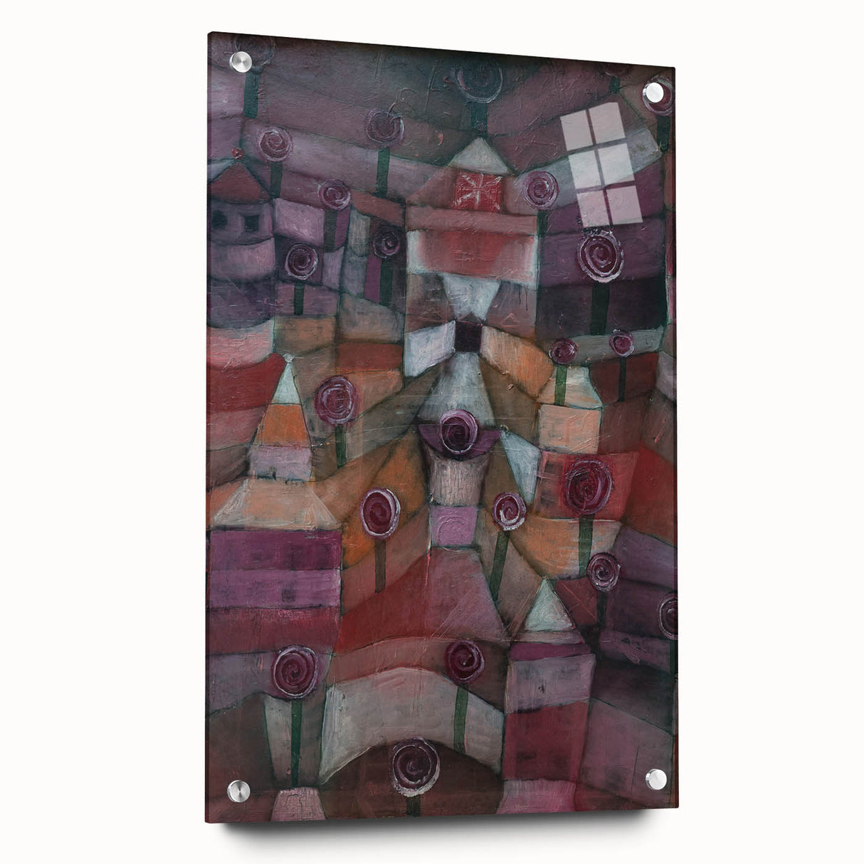 Modern Wall Art - Paul Klee’s Rose Garden Abstract Print