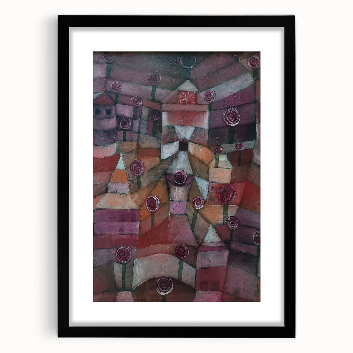 Modern Wall Art - Paul Klee’s Rose Garden Abstract Print