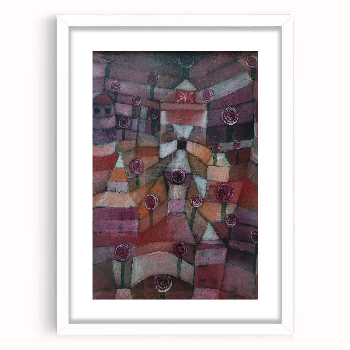 Modern Wall Art - Paul Klee’s Rose Garden Abstract Print