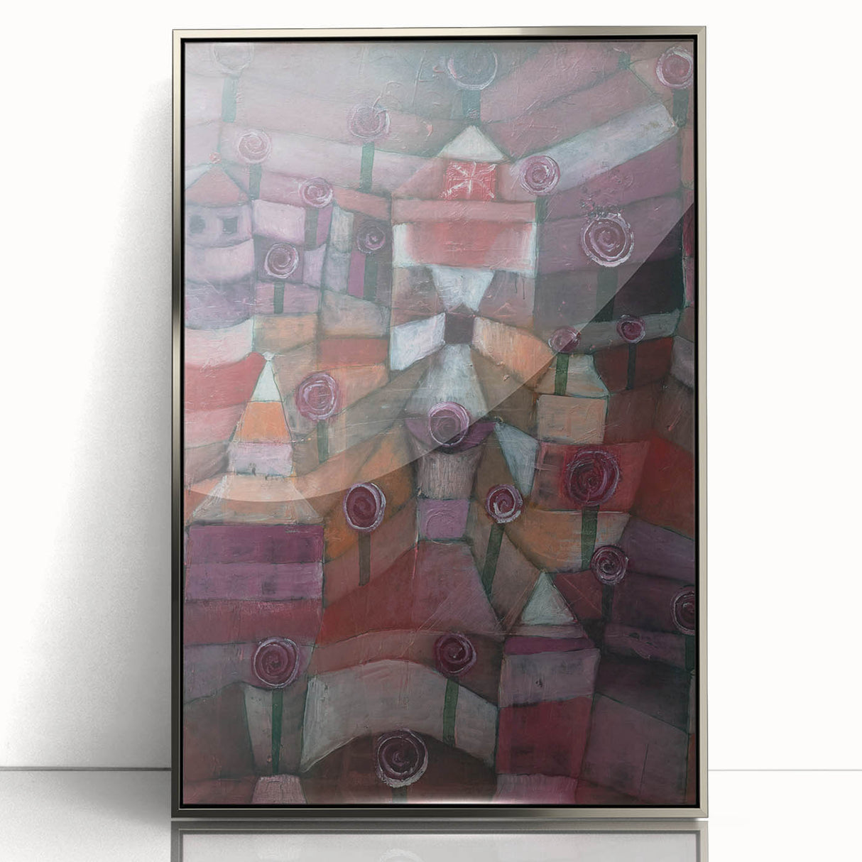 Modern Wall Art - Paul Klee’s Rose Garden Abstract Print