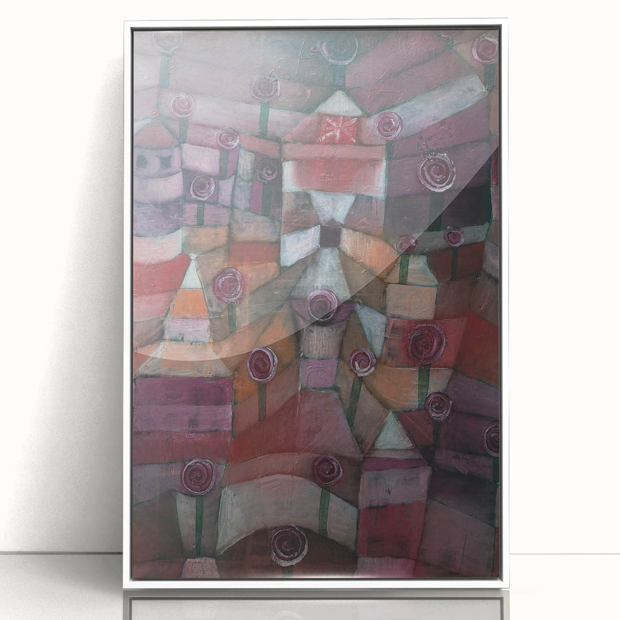 Modern Wall Art - Paul Klee’s Rose Garden Abstract Print