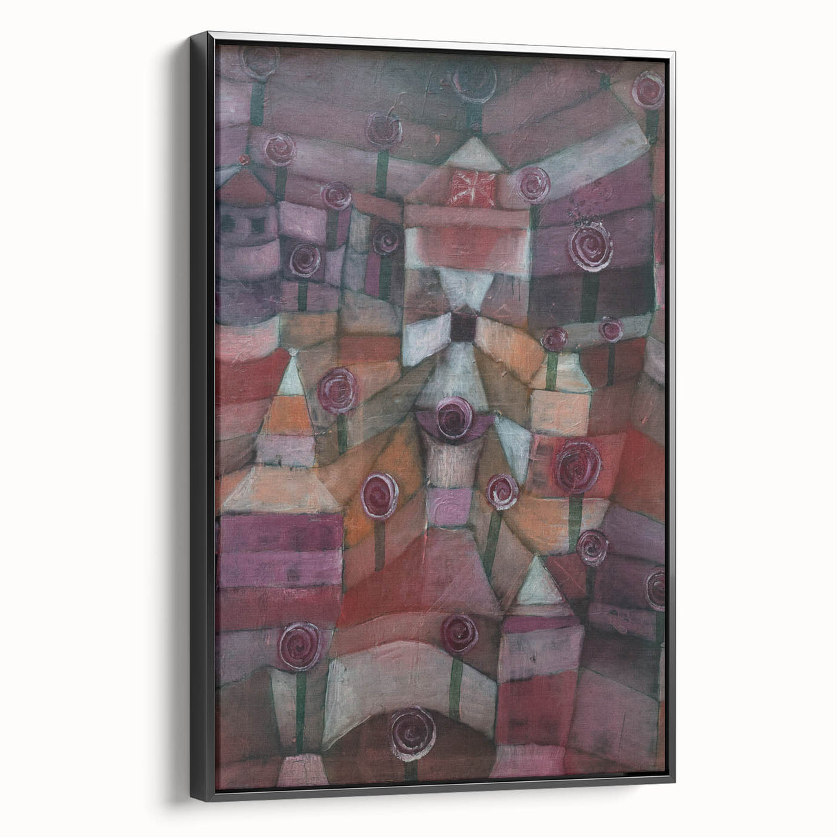 Modern Wall Art - Paul Klee’s Rose Garden Abstract Print