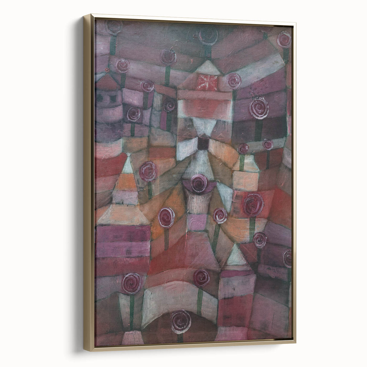 Modern Wall Art - Paul Klee’s Rose Garden Abstract Print