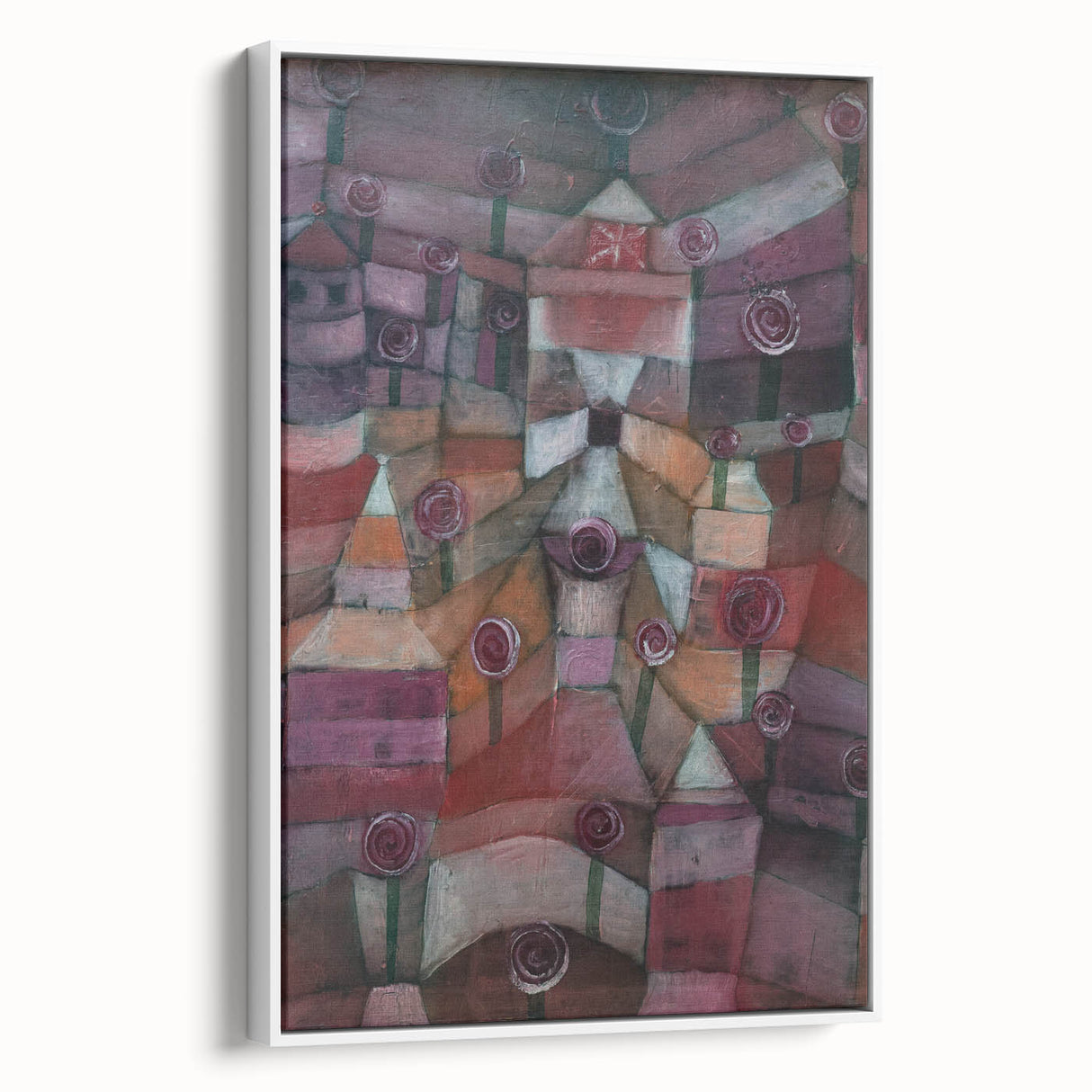 Modern Wall Art - Paul Klee’s Rose Garden Abstract Print